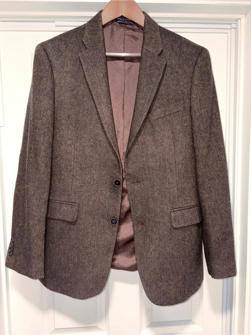 Tommy Hilfiger Brown Tweed Sport Coat - Wool Blend